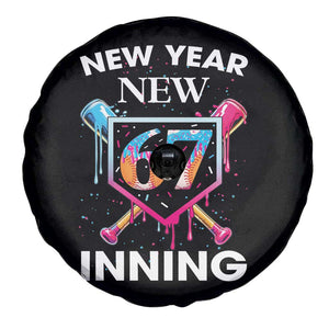 Funny Six Seven Meme Spare Tire Cover 67 Number Sports American Football Ice Cream Drip TS14 Print Your Wear