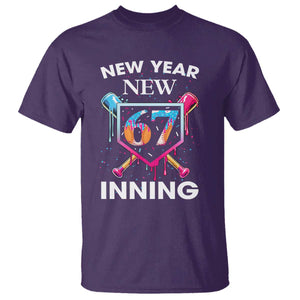 Funny Six Seven Meme T Shirt 67 Number Sports American Football Ice Cream Drip TS14 Purple Print Your Wear