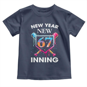 Funny Six Seven Meme Toddler T Shirt 67 Number Sports American Football Ice Cream Drip TS14 Navy Print Your Wear