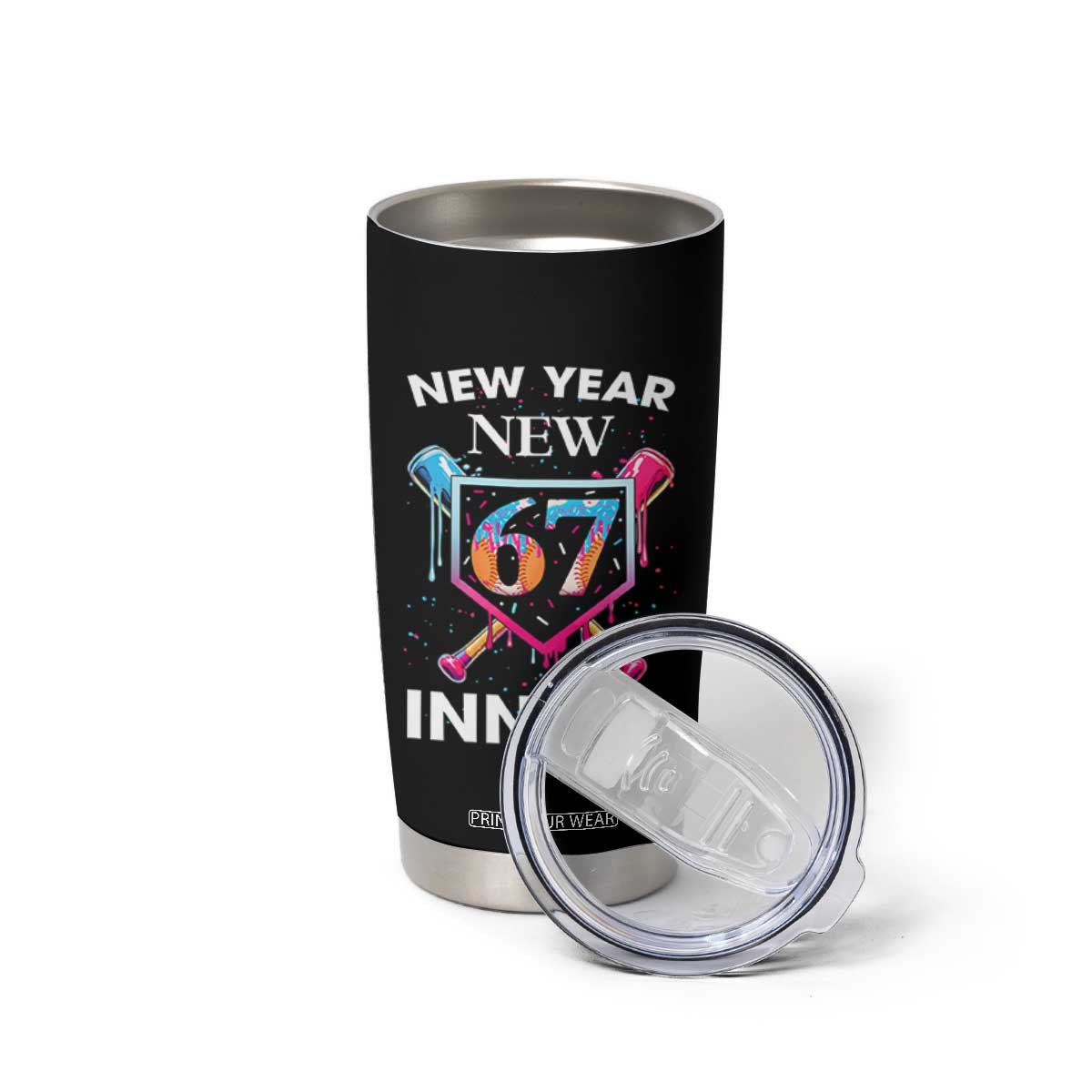 Funny Six Seven Meme Tumbler Cup 67 Number Sports American Football Ice Cream Drip TS14 Print Your Wear