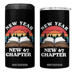 Funny Six Seven Meme 4 in 1 Can Cooler Tumbler New Year New 67 Chapter TS14 One Size: 16 oz Black Print Your Wear