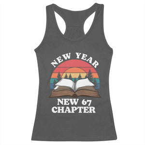 Funny Six Seven Meme Racerback Tank Top New Year New 67 Chapter TS14 Dark Heather Print Your Wear