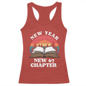Funny Six Seven Meme Racerback Tank Top New Year New 67 Chapter TS14 Red Print Your Wear