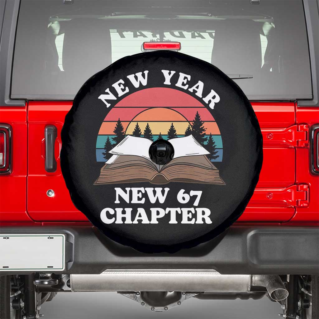 Funny Six Seven Meme Spare Tire Cover New Year New 67 Chapter TS14 Black Print Your Wear