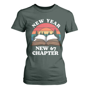 Funny Six Seven Meme T Shirt For Women New Year New 67 Chapter TS14 Dark Forest Green Print Your Wear