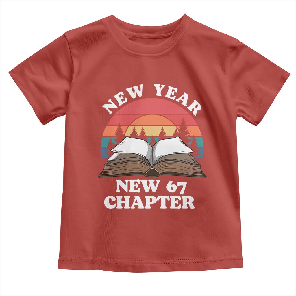 Funny Six Seven Meme Toddler T Shirt New Year New 67 Chapter TS14 Red Print Your Wear