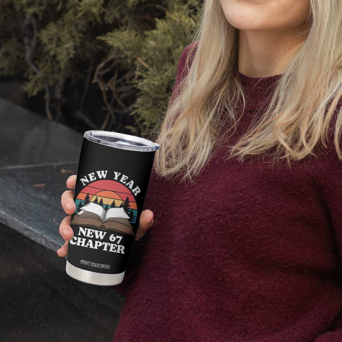 Funny Six Seven Meme Tumbler Cup New Year New 67 Chapter TS14 Print Your Wear