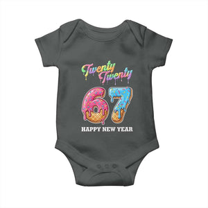 67 Six Seven Meme Baby Onesie New Year 2026 Ice Cream Drip TS14 Dark Heather Print Your Wear
