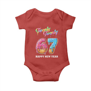 67 Six Seven Meme Baby Onesie New Year 2026 Ice Cream Drip TS14 Red Print Your Wear