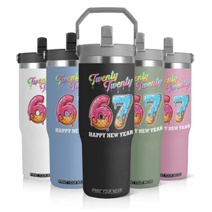 67 Six Seven Meme Flip Straw Tumbler New Year 2026 Ice Cream Drip TS14 Print Your Wear