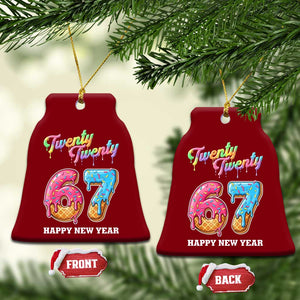 67 Six Seven Meme Ceramic Ornament New Year 2026 Ice Cream Drip TS14 Print Your Wear