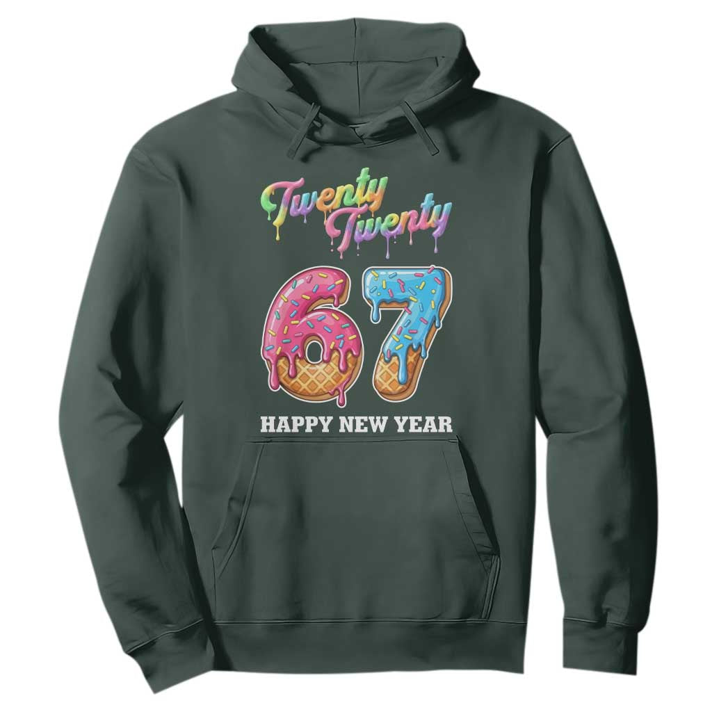67 Six Seven Meme Hoodie New Year 2026 Ice Cream Drip TS14 Dark Forest Green Print Your Wear