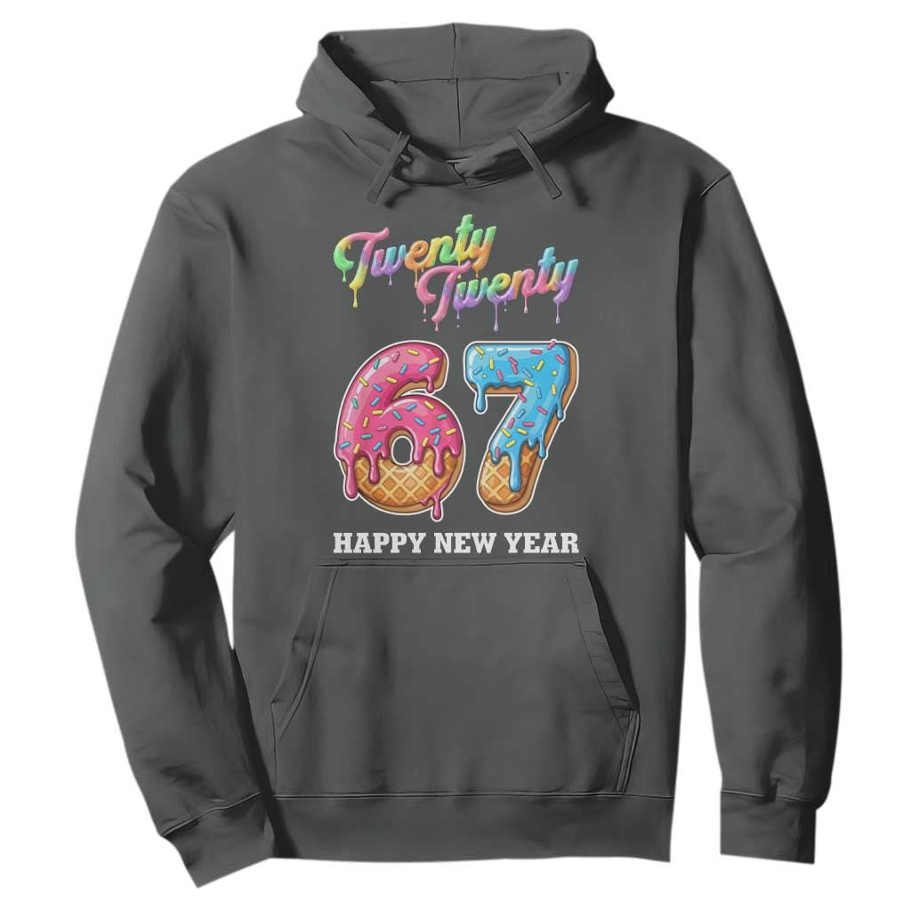 67 Six Seven Meme Hoodie New Year 2026 Ice Cream Drip TS14 Dark Heather Print Your Wear