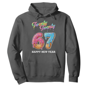 67 Six Seven Meme Hoodie New Year 2026 Ice Cream Drip TS14 Dark Heather Print Your Wear