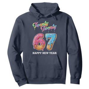 67 Six Seven Meme Hoodie New Year 2026 Ice Cream Drip TS14 Navy Print Your Wear