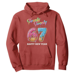 67 Six Seven Meme Hoodie New Year 2026 Ice Cream Drip TS14 Red Print Your Wear