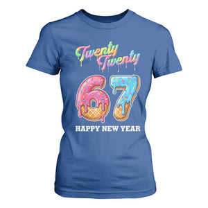 67 Six Seven Meme T Shirt For Women New Year 2026 Ice Cream Drip TS14 Royal Blue Print Your Wear