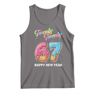 67 Six Seven Meme Tank Top New Year 2026 Ice Cream Drip TS14 Deep Heather Print Your Wear
