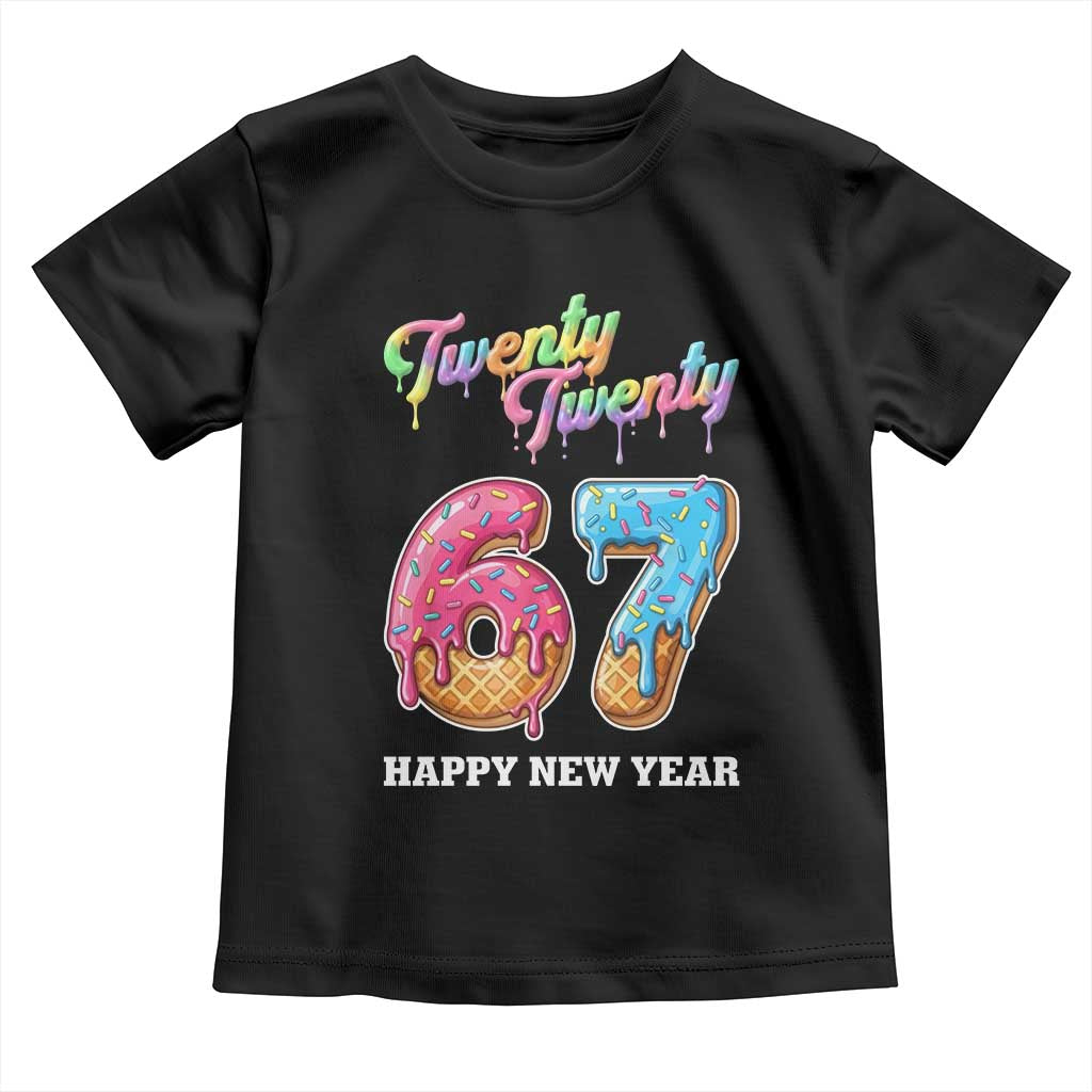 67 Six Seven Meme Toddler T Shirt New Year 2026 Ice Cream Drip TS14 Black Print Your Wear