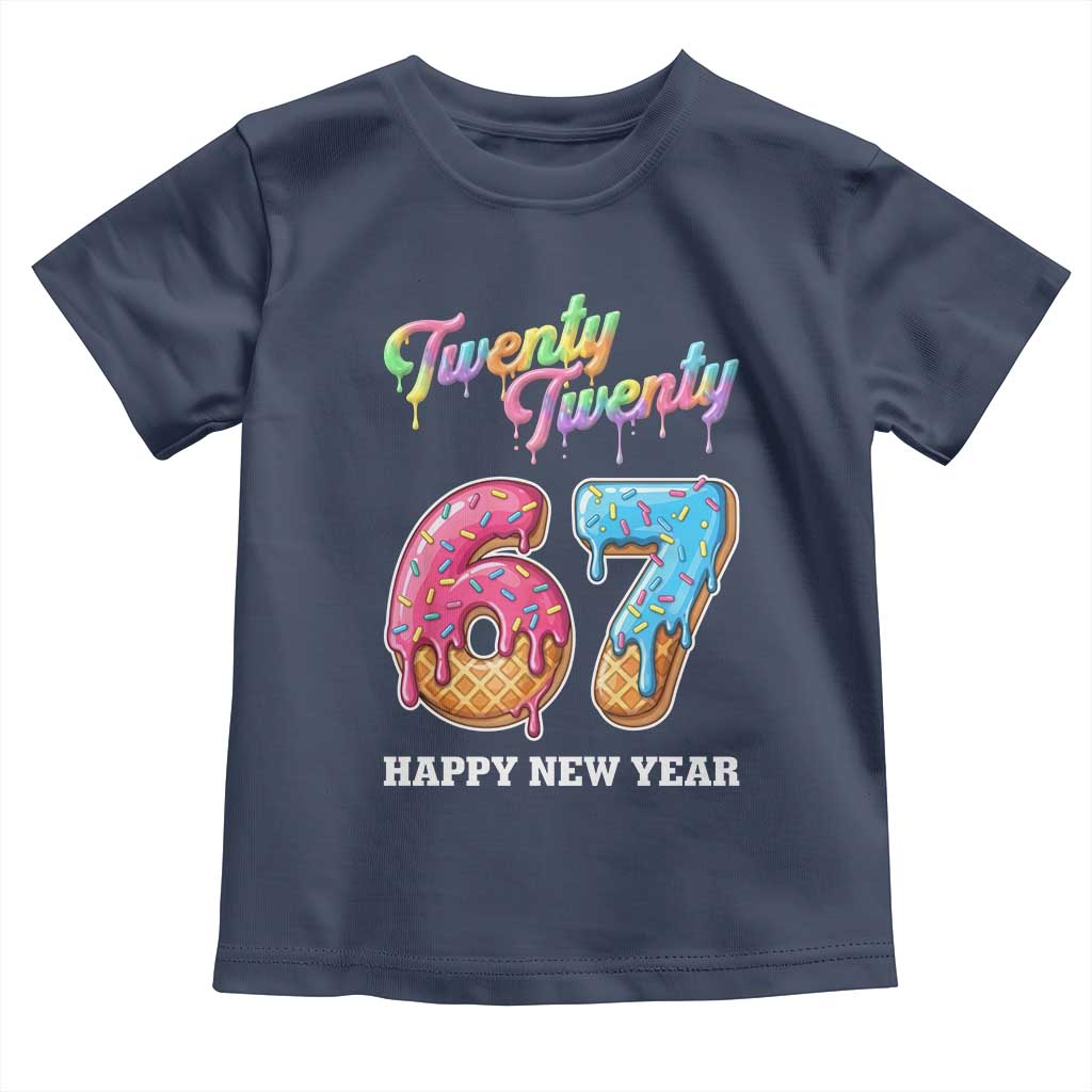 67 Six Seven Meme Toddler T Shirt New Year 2026 Ice Cream Drip TS14 Navy Print Your Wear