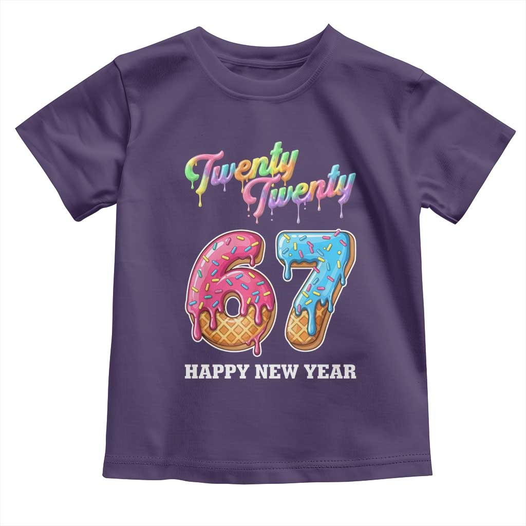 67 Six Seven Meme Toddler T Shirt New Year 2026 Ice Cream Drip TS14 Purple Print Your Wear