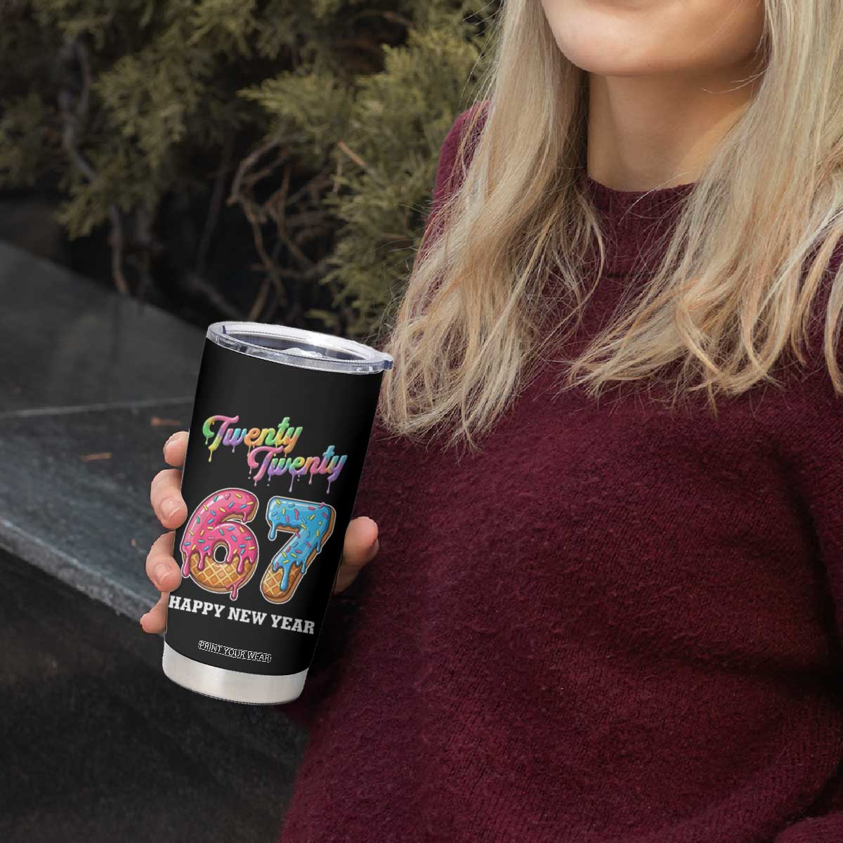 67 Six Seven Meme Tumbler Cup New Year 2026 Ice Cream Drip TS14 Print Your Wear