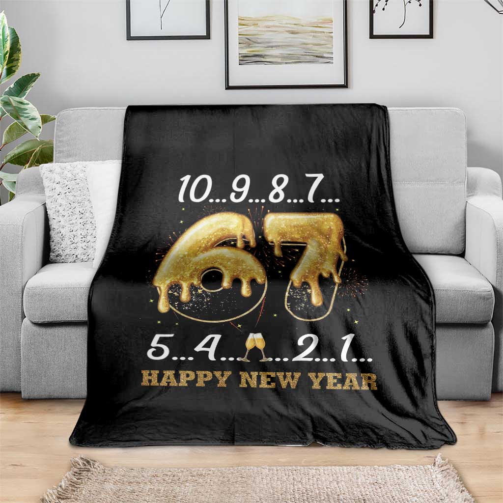 67 Six Seven Meme Throw Blanket Happy New Year 2026 TS14 Print Your Wear