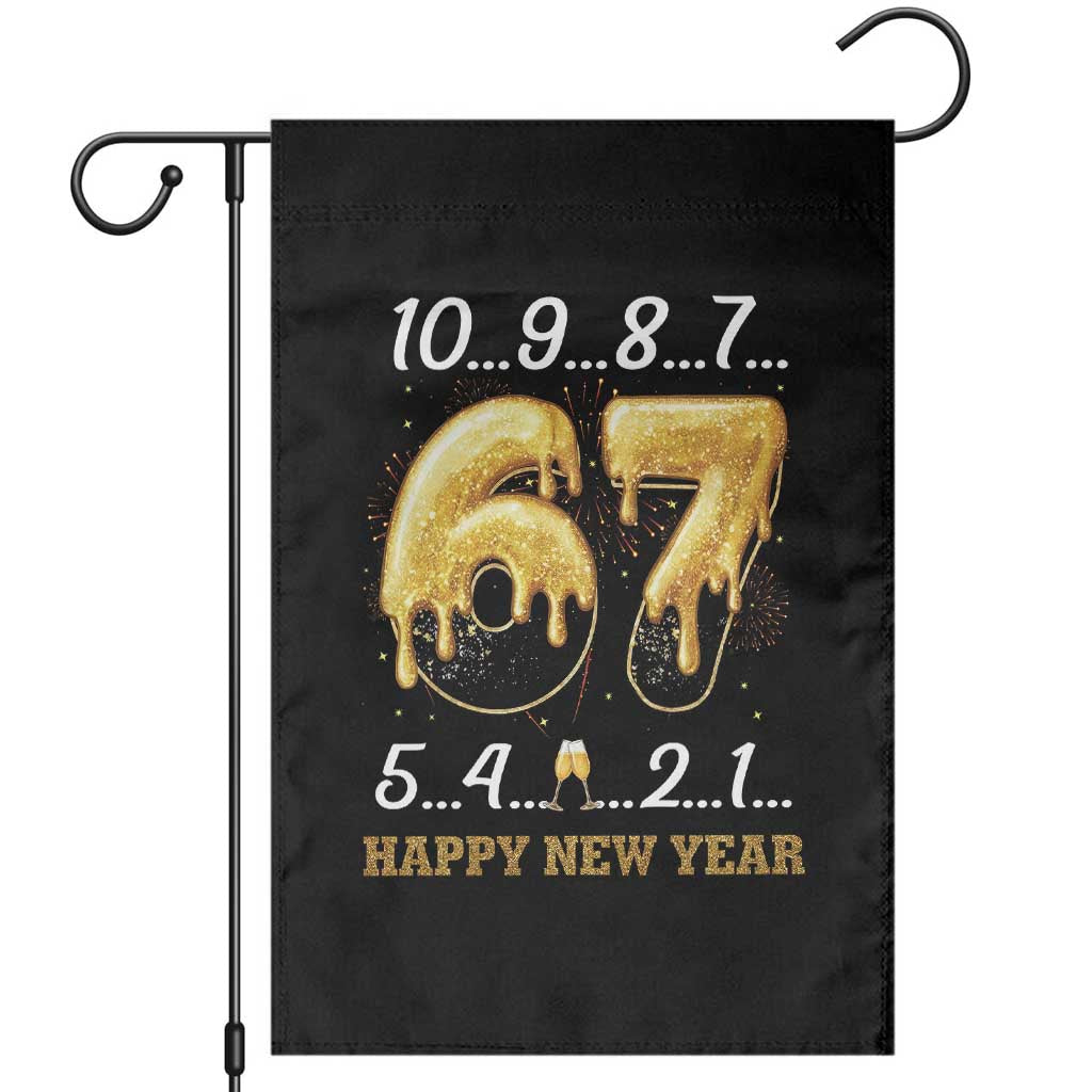 67 Six Seven Meme Garden Flag Happy New Year 2026 TS14 Black Print Your Wear