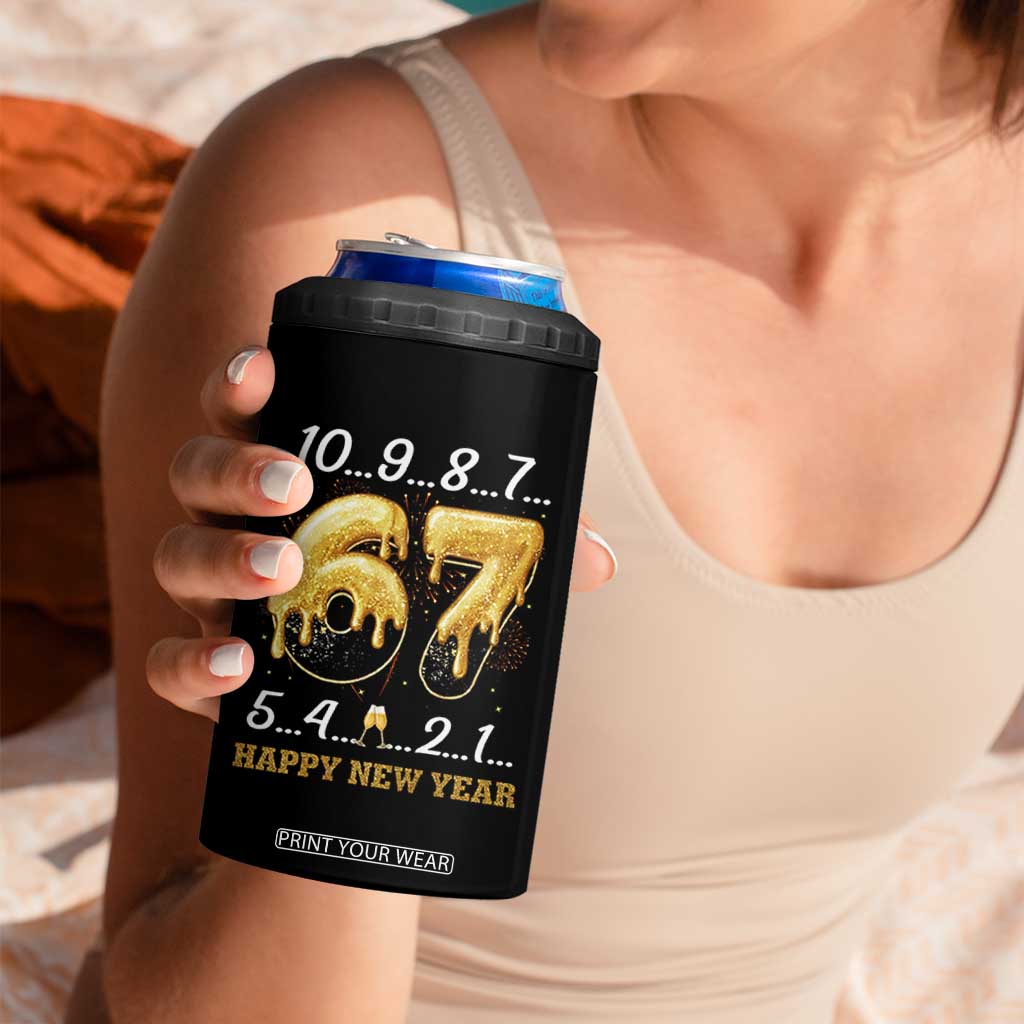 67 Six Seven Meme 4 in 1 Can Cooler Tumbler Happy New Year 2026 TS14 Print Your Wear