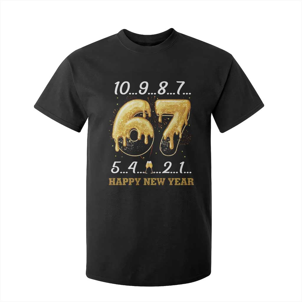 67 Six Seven Meme T Shirt For Kid Happy New Year 2026 TS14 Black Print Your Wear