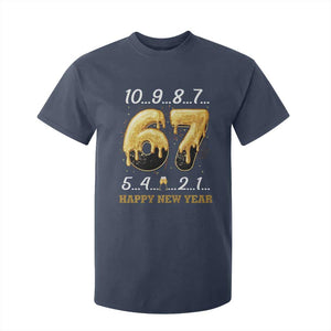 67 Six Seven Meme T Shirt For Kid Happy New Year 2026 TS14 Navy Print Your Wear