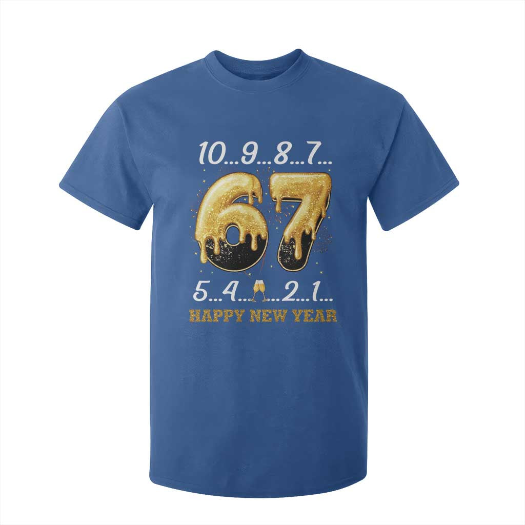 67 Six Seven Meme T Shirt For Kid Happy New Year 2026 TS14 Royal Blue Print Your Wear