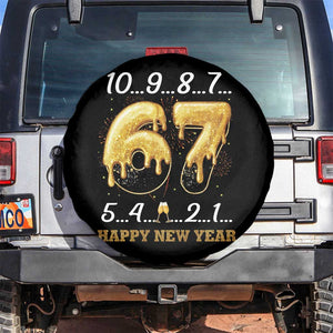 67 Six Seven Meme Spare Tire Cover Happy New Year 2026 TS14 No hole Black Print Your Wear
