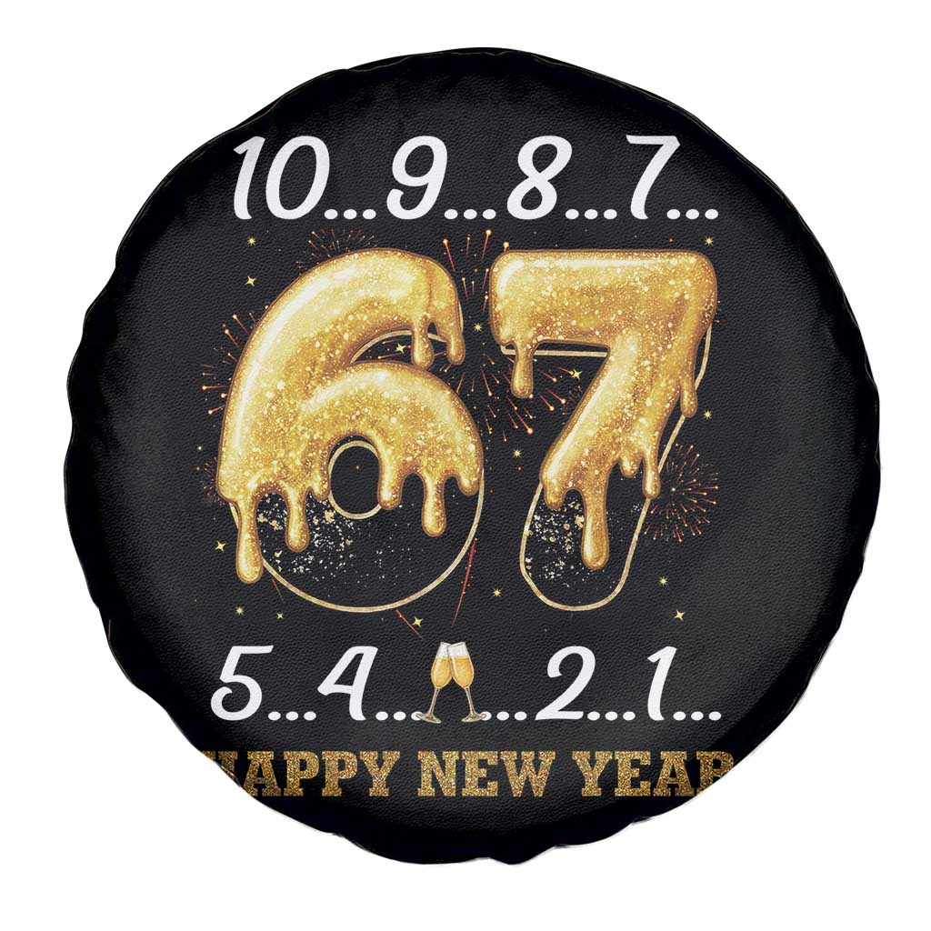 67 Six Seven Meme Spare Tire Cover Happy New Year 2026 TS14 Print Your Wear