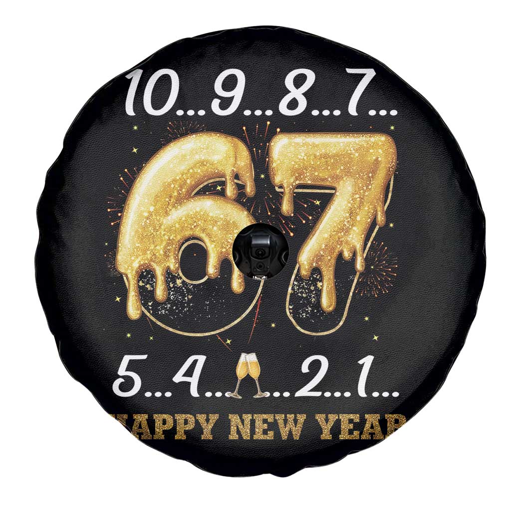 67 Six Seven Meme Spare Tire Cover Happy New Year 2026 TS14 Print Your Wear