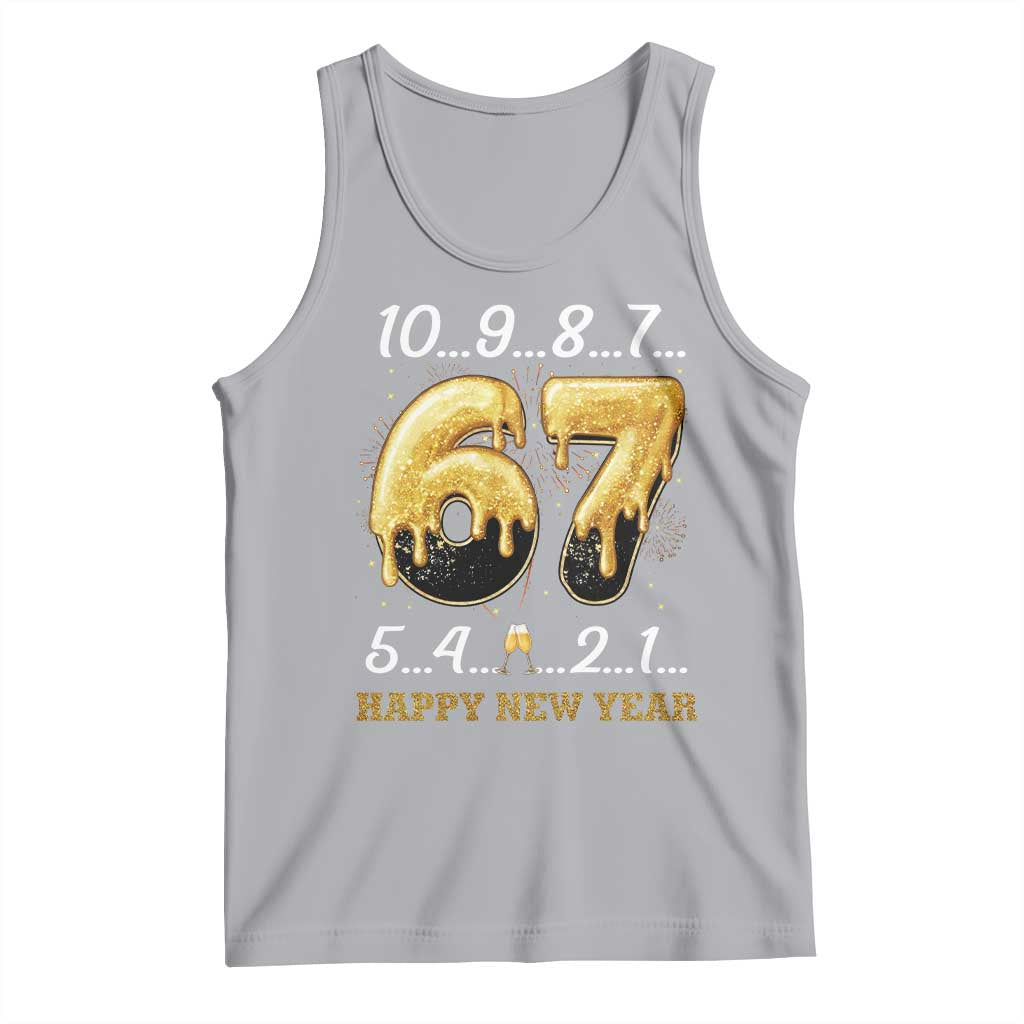 67 Six Seven Meme Tank Top Happy New Year 2026 TS14 Athletic Heather Print Your Wear