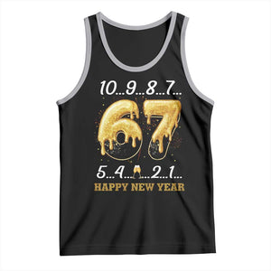 67 Six Seven Meme Tank Top Happy New Year 2026 TS14 Black Athletic Heather Print Your Wear