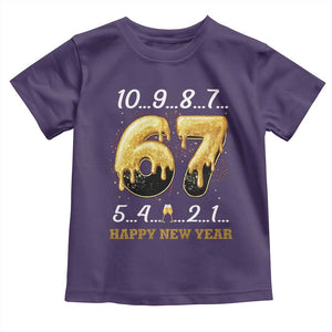 67 Six Seven Meme Toddler T Shirt Happy New Year 2026 TS14 Purple Print Your Wear
