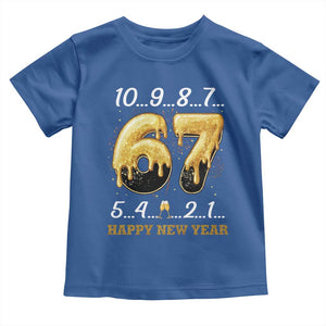 67 Six Seven Meme Toddler T Shirt Happy New Year 2026 TS14 Royal Blue Print Your Wear
