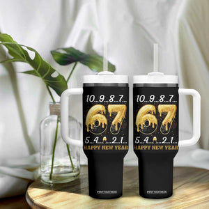 67 Six Seven Meme Tumbler With Handle Happy New Year 2026 TS14 Print Your Wear