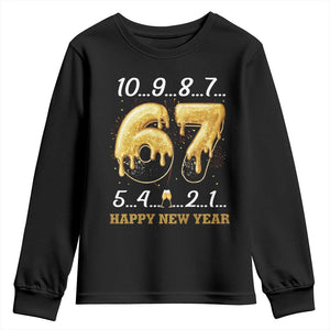 67 Six Seven Meme Youth Sweatshirt Happy New Year 2026 TS14 Black Print Your Wear