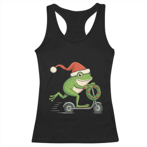 Off To Cause A Kerfuffle Racerback Tank Top Funny Frog Christmas Meme Weirdcore TS14 Black Print Your Wear