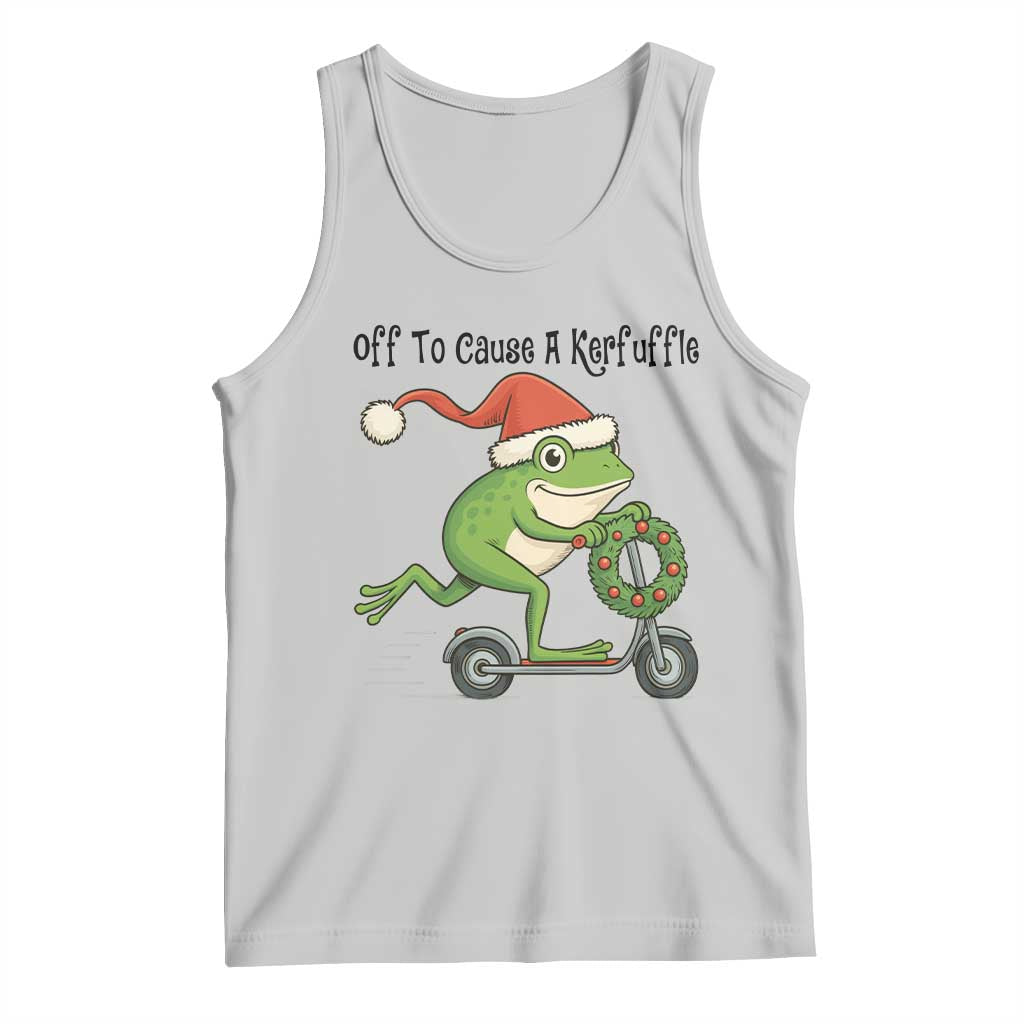 Off To Cause A Kerfuffle Tank Top Funny Frog Christmas Meme Weirdcore TS14 Ash Print Your Wear