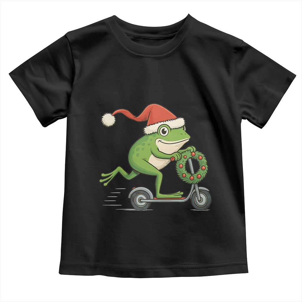 Off To Cause A Kerfuffle Toddler T Shirt Funny Frog Christmas Meme Weirdcore TS14 Black Print Your Wear