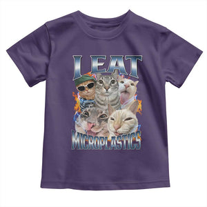 Funny Cat Meme Toddler T Shirt I Eat Microplastics TS14 Purple Print Your Wear