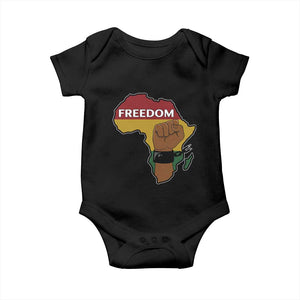 Africa Freedom Liberation Black Power Baby Onesie TS14 Black Print Your Wear