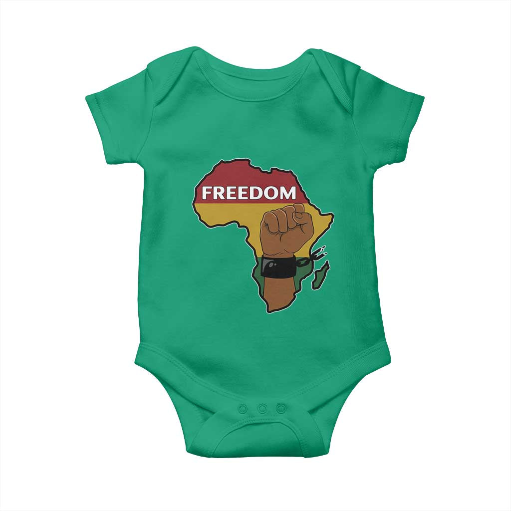 Africa Freedom Liberation Black Power Baby Onesie TS14 Irish Green Print Your Wear