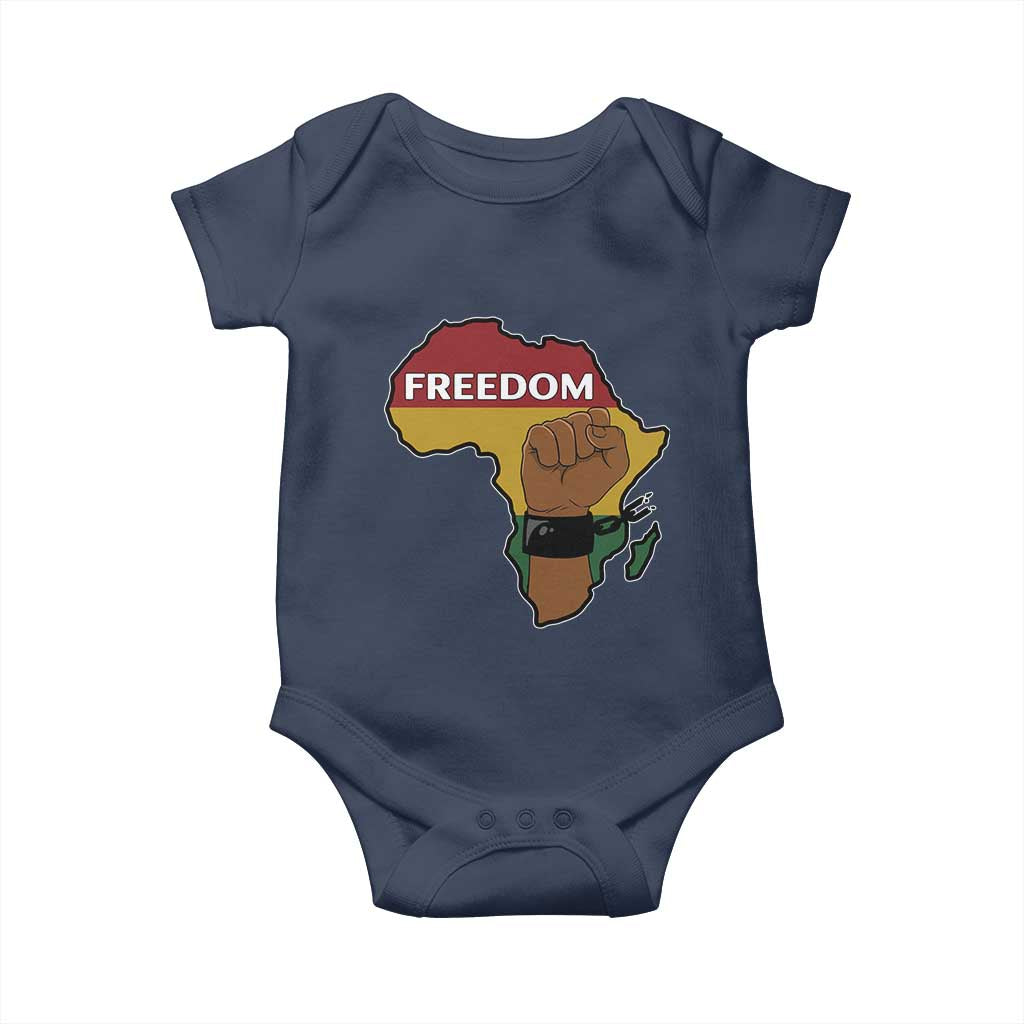 Africa Freedom Liberation Black Power Baby Onesie TS14 Navy Print Your Wear