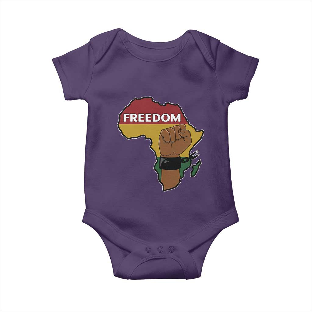 Africa Freedom Liberation Black Power Baby Onesie TS14 Purple Print Your Wear