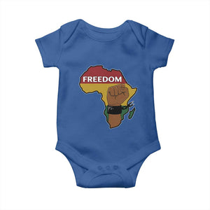 Africa Freedom Liberation Black Power Baby Onesie TS14 Royal Blue Print Your Wear